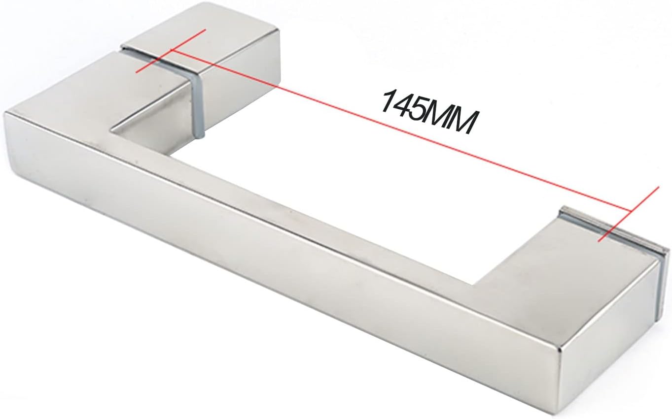 Stainless Steel Shower Door Handle, Replacement Bathroom Door Knobs Grab Bar Hole Center Spacing 145mm (Size : 145MM)