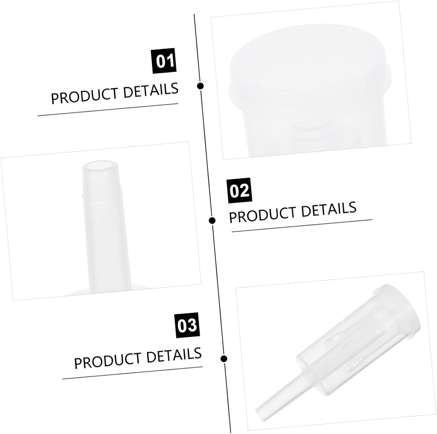 2pcs 3-Piece One-Way Valves for Brewing Plastic Fermentation Stoppers Suitable for Wine and Beer Fermentation
