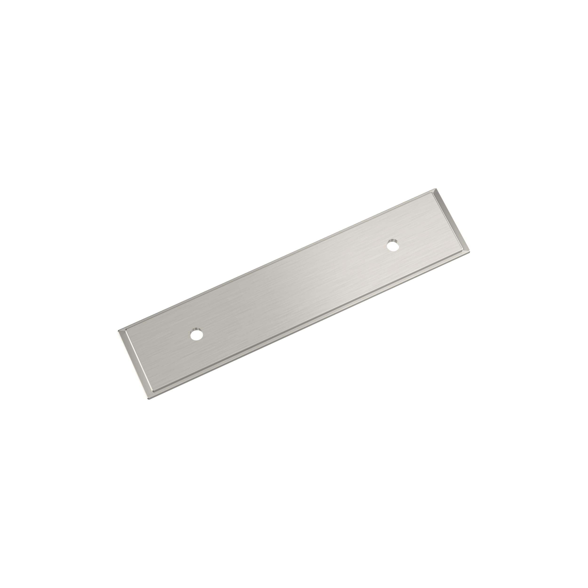 Amerock Maymont 3 inch (76mm) Center-to-Center Rectangle Satin Nickel Cabinet Pull Backplate, BP37587G10