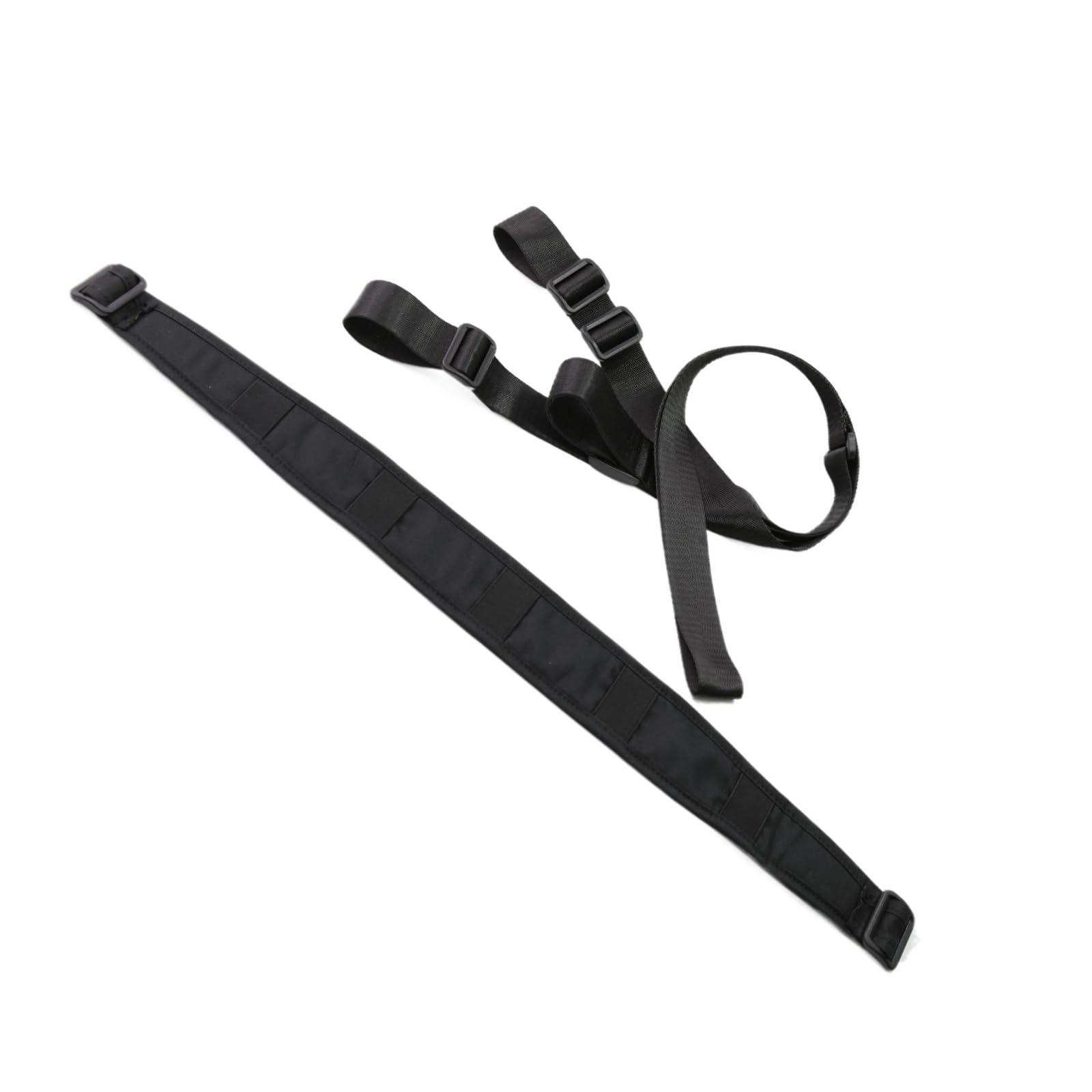Cinghia a due punti, ampia imbottitura, girevoli rimovibili, anello per pollice a regolazione rapida, regolabile fino a 160 cm, nylon resistente per uso esterno