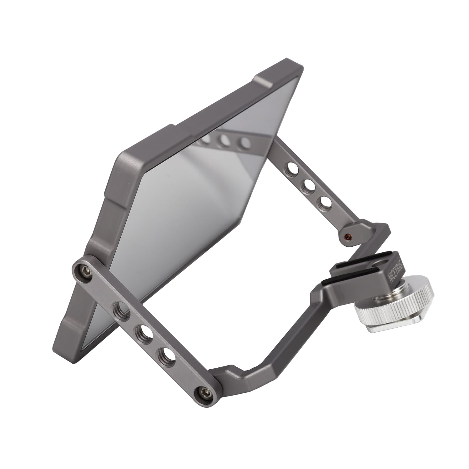 NICEYRIG Miroir Universel Pliable pour Smartphone avec écran Rabattable - Compatible avec la Plupart des téléphones intelligents, Clips de téléphone, appareils Photo Reflex numériques et microslr -