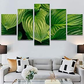 SIGNWIN 5 Panel Canvas Wall Art Abstract Colorful...