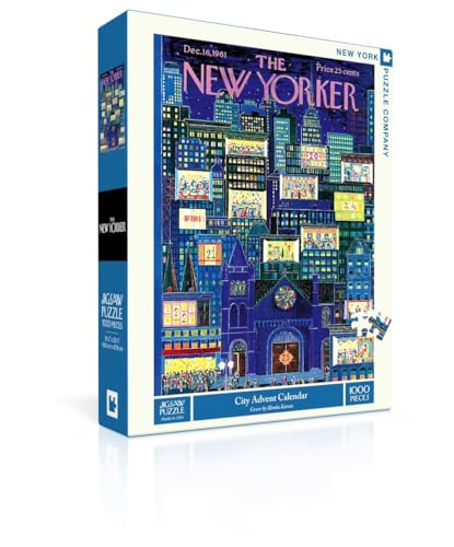 New York Puzzle Company - New Yorker City Advent Calendar - 1000 Piece Jigsaw Puzzle