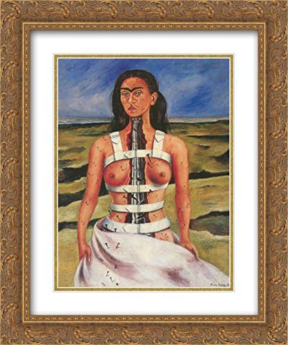 Frida Kahlo 2X Matted 20x24 Gold Ornate Framed Art Print 'The Broken Column'