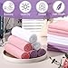 Moukeren 72 Pack Purple Pink White Salon Hand Towels Microfiber Absorbent Resistant 16 x 27 Barber Hand Towels Bulk Quick Dry for Barber Salon Facial Beauty Care Gym Spa Hotel