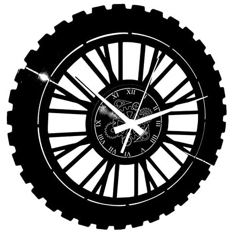 Reloj de Pared de Vinilo Motocross Instant Karma Clocks 71 Cover