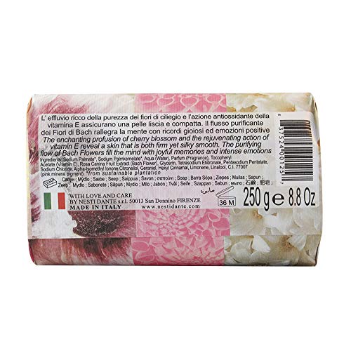 Nesti Dante Philosophia Natural Soap, Lift/Cherry Blossom/Osmanthus And Geranium With Bach Flowers And Vitamin E, 8.8 Ounce #TOP4
