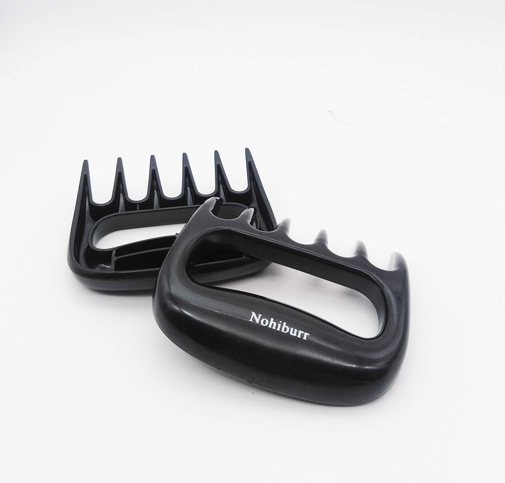 Nohiburr The Original Bear Paws Shredder Claws - Easily Lift, Handle, Shred, and Cut Meats - Essential for BBQ Pros - Ultra-Sharp Blades and Heat Resistant Nylon