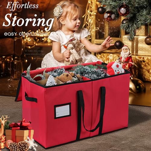 Boîte de rangement de Noël MURYE pliable contre la poussière des figurines - 6