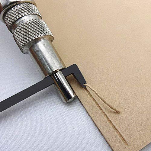 Co-Link Professional Adjustable 1Mm Leather Edge Stitching Groover Leathercraft Groove Gouge With Wooden Handle #TOP3