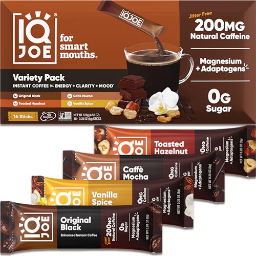 IQJOE Instant Mushroom Coffee Packets with Lion’s