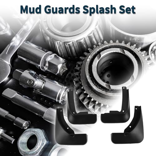 Image of Mud Flaps Splash Guards for Skoda Rapid Spaceback 2014-2019 W /Mount Accessories Mud Guards Front and Rear 1 Set