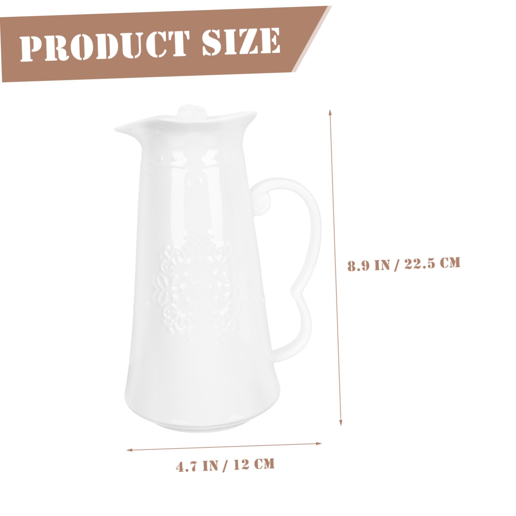 ABOOFAN Brocca Acqua Decorativa in Stile Europeo Con Design Rilievo e Motivo Farfalla Brocca Refrigerante Versatile Per Feste e Bevande Fredde Capiente e Pratica Per Casa e Cucina