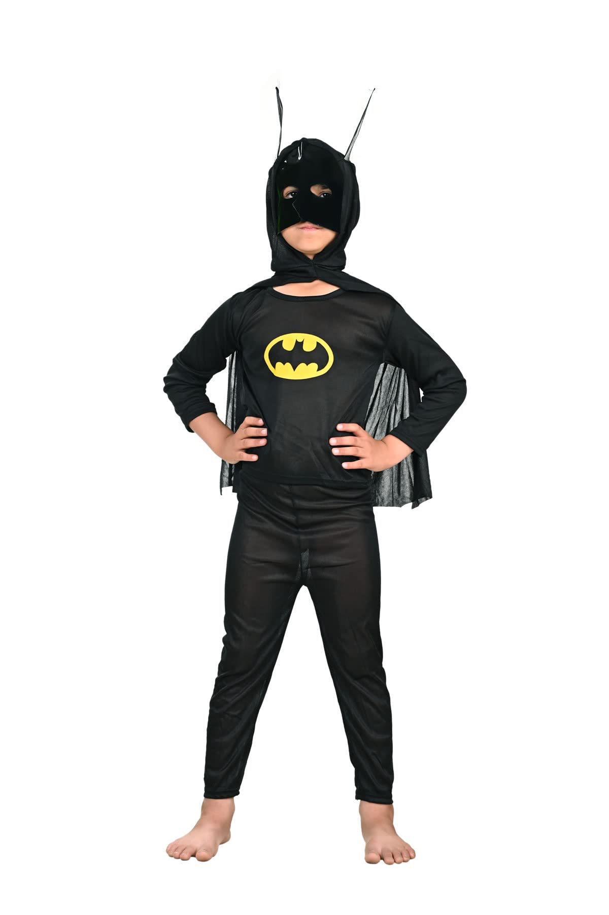 BookMyCostume Black Bat Superhero Kids Fancy Dress Costume - Standard 5-6 years (B08KT8N4P6) Amazon Price History, Amazon Price Tracker