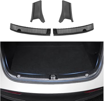 TOPABYTE Hecksto stangenschutz f r Tesla Model Y 2020-2024 Hecksto stangenschutz TPE Anti Kratzschutz Kofferraum Einstiegsleistenschutz f r Model Y Zubeh r