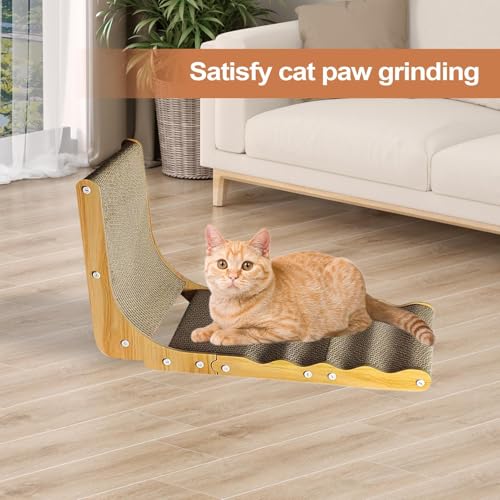 Griffoir en forme de L pour chat jouet multifonction chaton