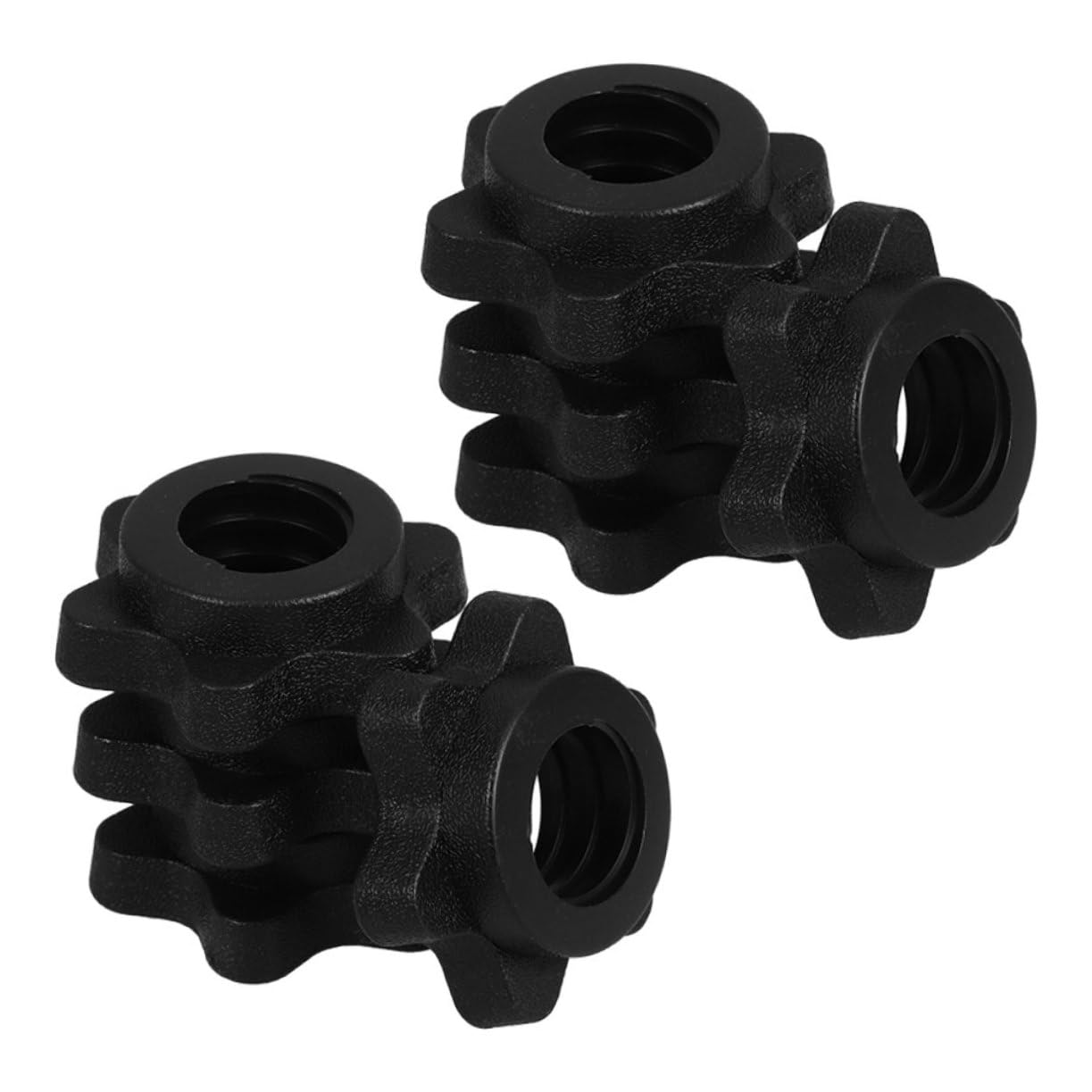 POPETPOP 8pcs Barbell Nut Collars Nonslip Dumbbell Screw Clamps for Secure Weight Lifting User-Friendly Barbell Accessories for Home and Training