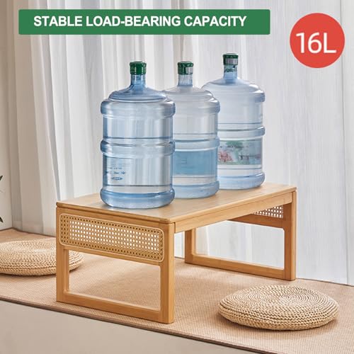 Table chabudai en bois véritable table basse rectangulaire couleur bûche - 4