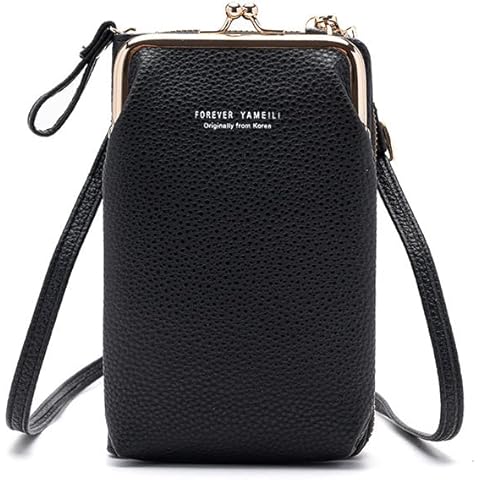 SORTUMOLA Black Small Crossbody Phone Bag Cover