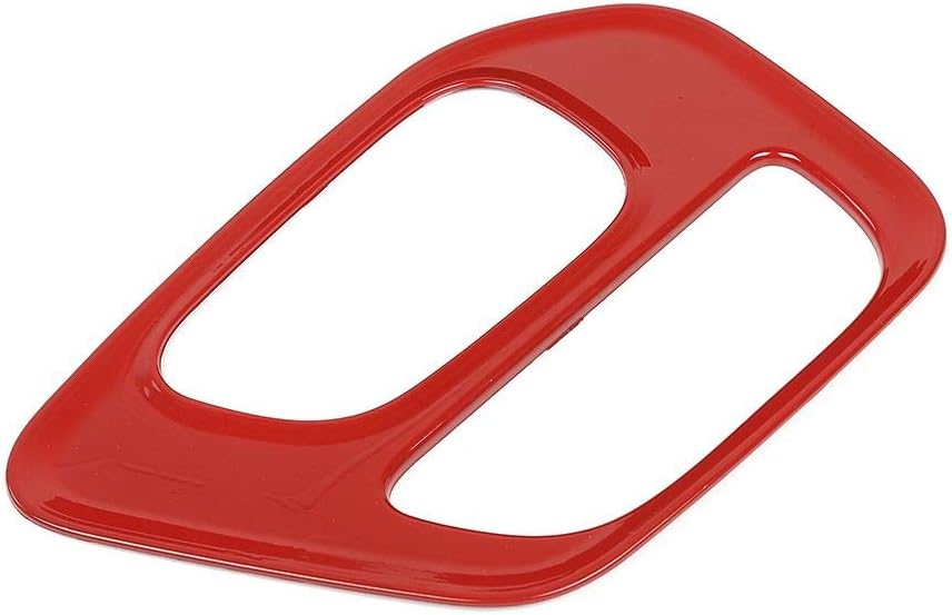 Voodonala for Challenger Gear Shift Panel Covers Decoration Trim Accessories for Dodge Challenger 2015-2022 (Red)