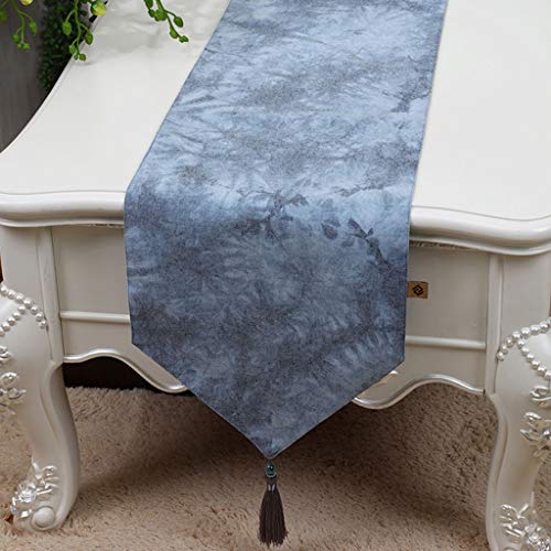 VHIE Vintage Table Runner, Cotton Double-Layer Coffee Table Cloth Long Table Cloth Table Bedroom Bed Towel Dressing Table Scarf (Color : C, Size : 33x150cm)