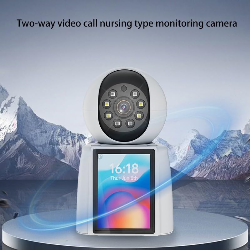 Cámara interior de video/audio bidireccional, monitor de bebé de 2 MP con control de aplicación, cámaras para perros de mascotas, detección de humanos/sonido/llanto, cámara de seguridad para el hogar