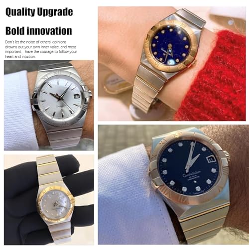 Ajustement montre acier inoxydable concave argent pour maillon solide - 2