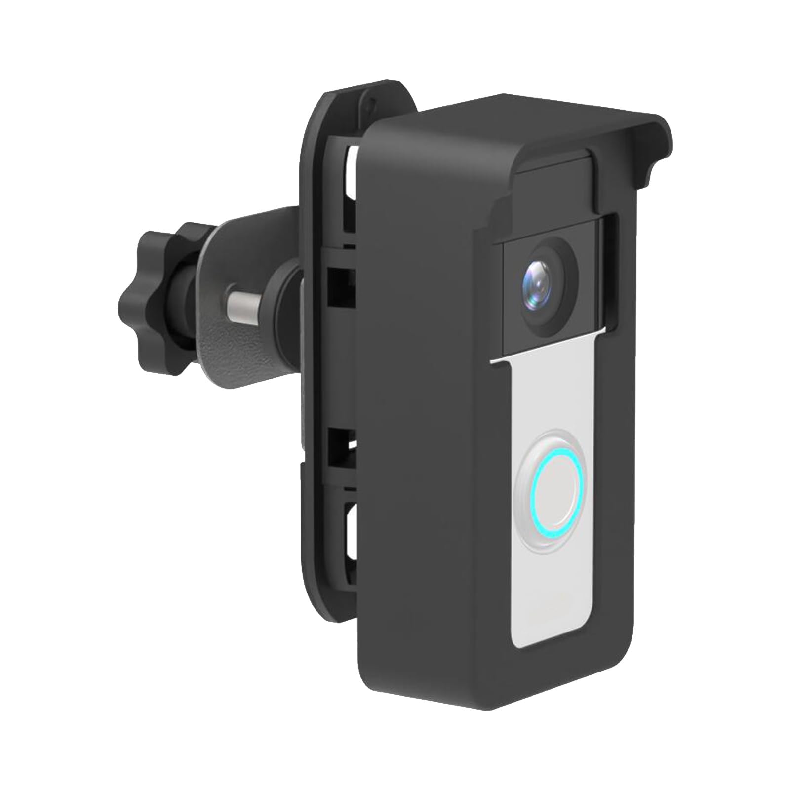 Cazstyk Flexible Entry Camera Mounting Set With Adjustable Positioning & Strong Construction Secure Mounts For Multiple Doorbell Secure Not Drill Design For Multiple Doorbell Use