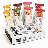 Presteez Fruit and Nut Bars Flavour Selection - No Added Sugar or Sweeteners, Minimally Processed Healthy Snacks, Vegan, Gluten Free, High Fibre Bars, Support Clean Eating, 8 pack: 5 Flavours, 35g
