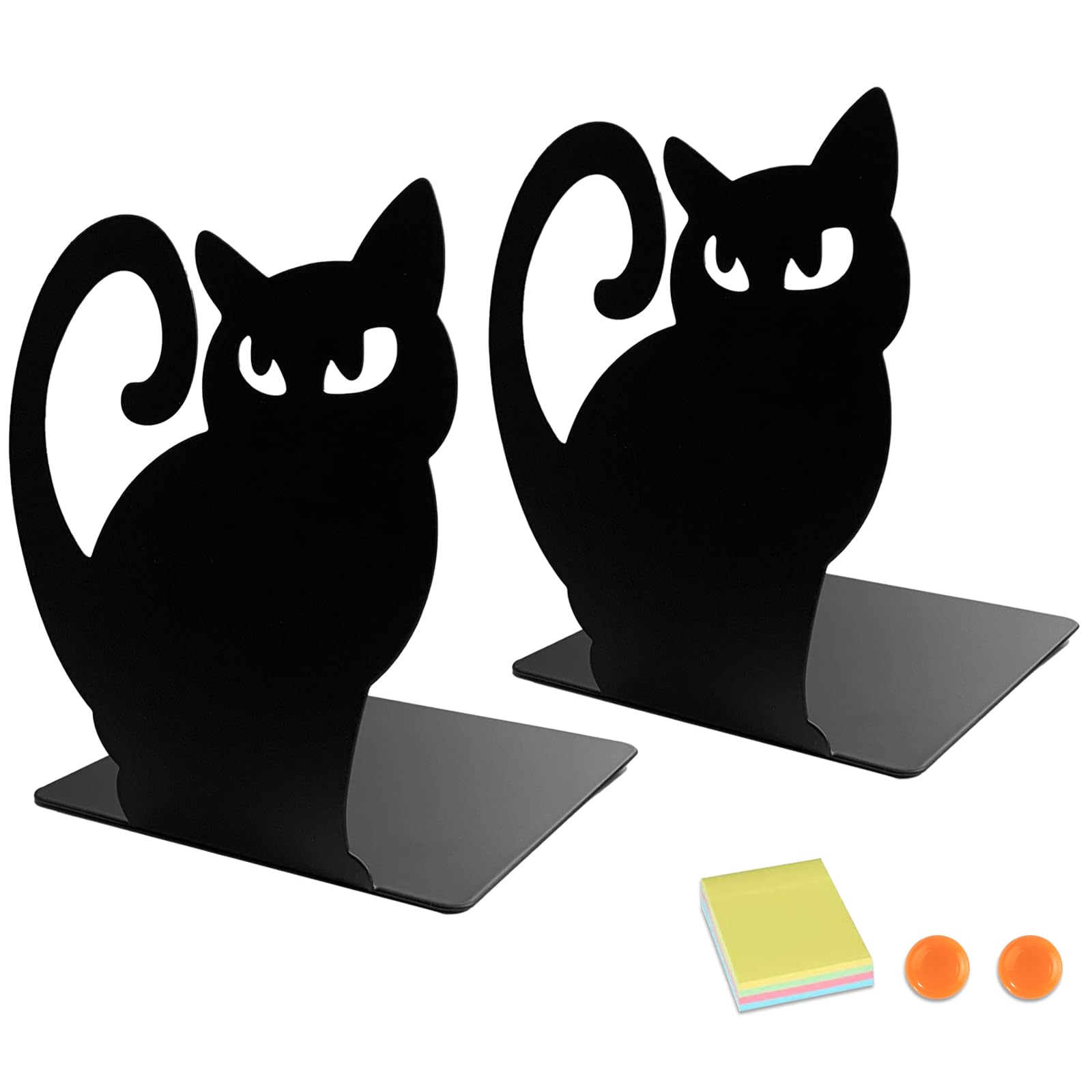 DIFIT Sujetalibros Sujeta Libros Estanteria 1par Sujetalibros Originales Sujetalibros Originales Soporte Libros Estanteria Soporte Libros Estanteria Sujeta Libro Para la oficina en casa(Forma De Gato)
