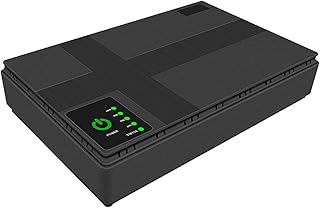 Mini Ups Backup Battery, Portable Backup Battery,Modem Mini Power Supply Speaker Output Battery,uninterruptible Router Battery,Ups Backup Power Supply,Portable and Convenient Backup Battery, for Led