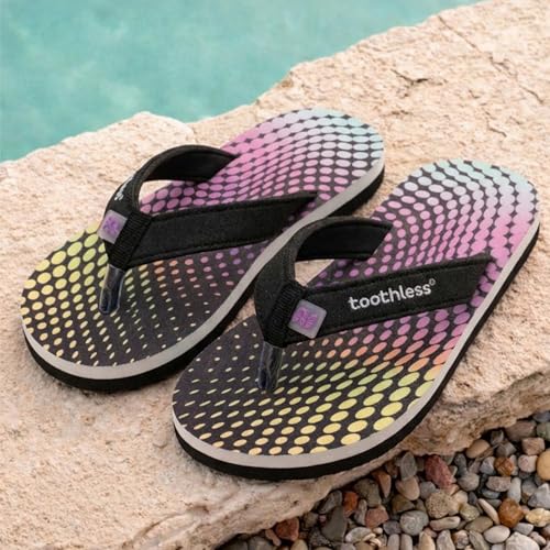 Image of toothless Kids Printed Flip Flop | Soft EVA Sole | Anti-Slip | Comfortable Wear | Lightweight | Durable | Summer Footwear for Boys & Girls | Casual Slippers