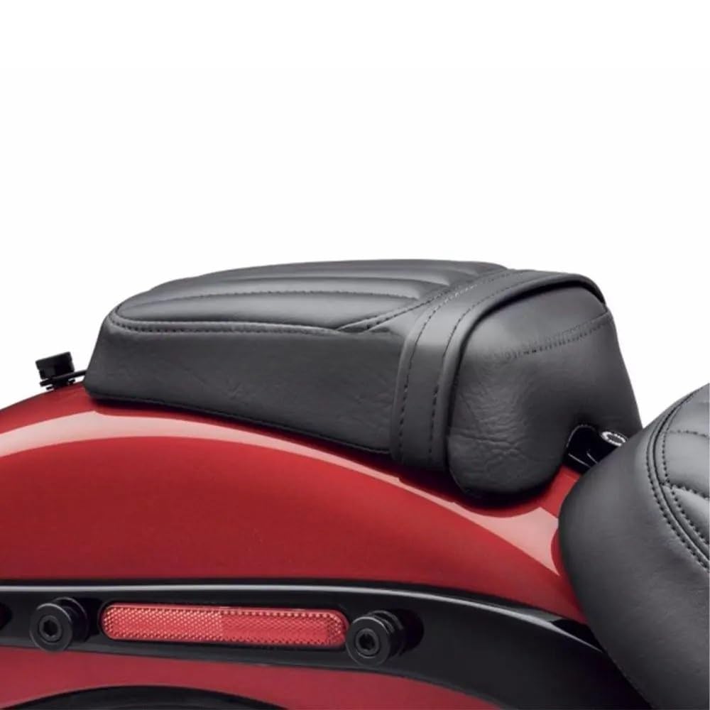 Coprisella per Moto Moto Nero Sedile Posteriore Sedile del Passeggero Cuscino del Passeggero W/Vite Dado Per Ha&rley 18-Up Per Softail Slim FLSL Street Bob FXBB Rivestimento Sella Moto