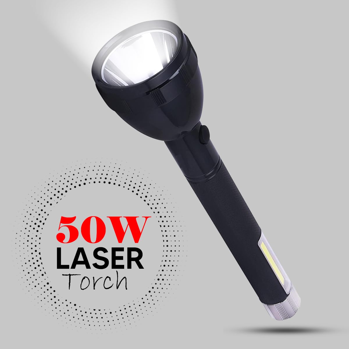 Pick Ur Needs 2 in 1 Rechargeable Long Range 50 W Emergency Search Torch Light with COB Side Light (B0CH3JWL2S) Amazon Price History, Amazon Price Tracker