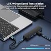 Hub USB 4 puertos, divisor USB 1 a 4, extensor USB para laptop PC | adaptador multipuerto USB, expande un puerto USB en cuatro con transferencia de datos USB 3.0 5Gbps compatible con escritorio PS Xbox 6
