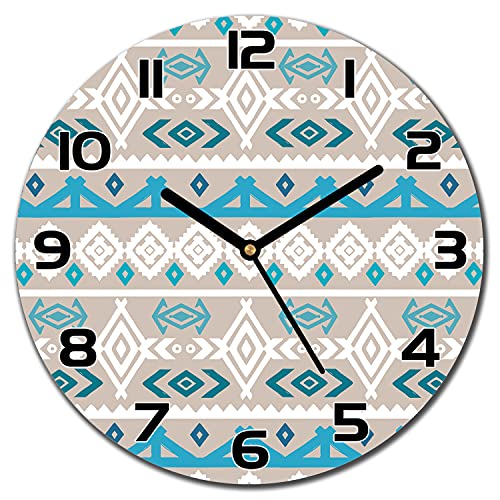 Impression verre moderne : l'horloge murale 30 cm parfaite