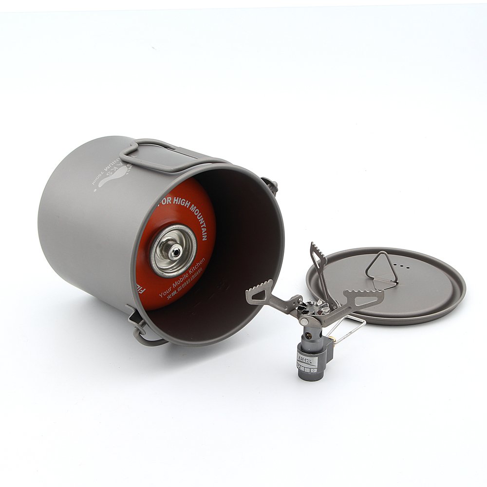 Amazon | TOAKS Titanium Pot 750ml and BRS 3000T Titanium Stove
