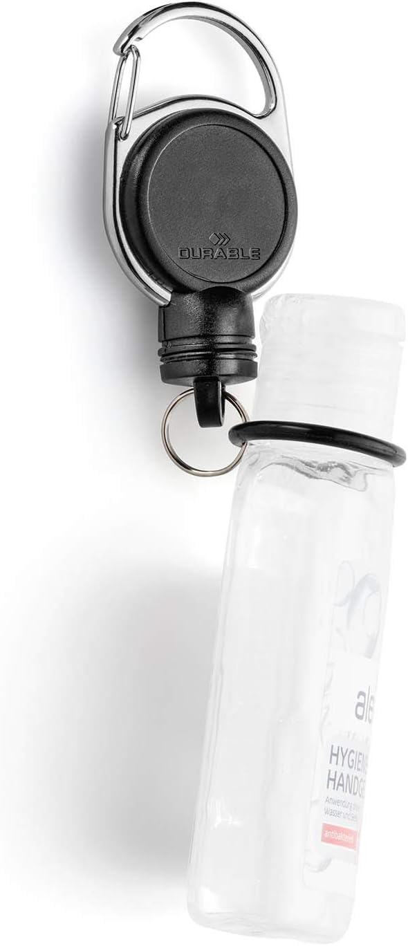 Durable Secure Magnetic Carabiner Badge Reel for Keys & Hand