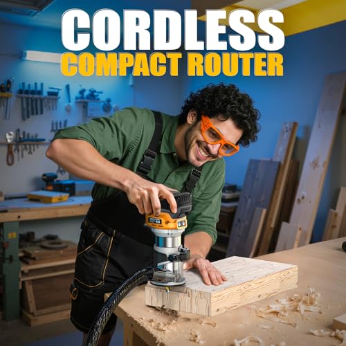 MtiolHig Cordless Compact Router Compatible with DeWalt 20V Battery - image 5