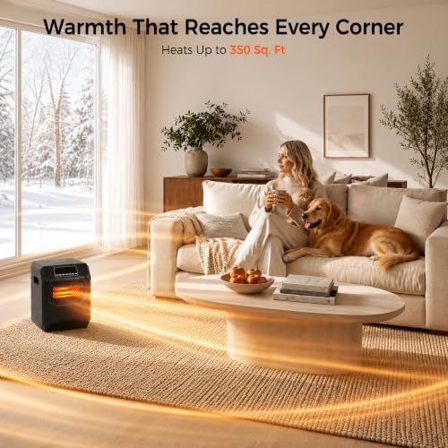 Image of RealSmart 1500W Infrared Space Heater for Indoor Use