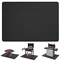 48 * 30 Under Grill Mats for Outdoor Grill Deck Protector, Double-Sided Fireproof Deck and Patio Protective Mat, BBQ Mat for Under BBQ, Oil-proof Mat for Gas Grills, Waterproof Grill Floor Pads