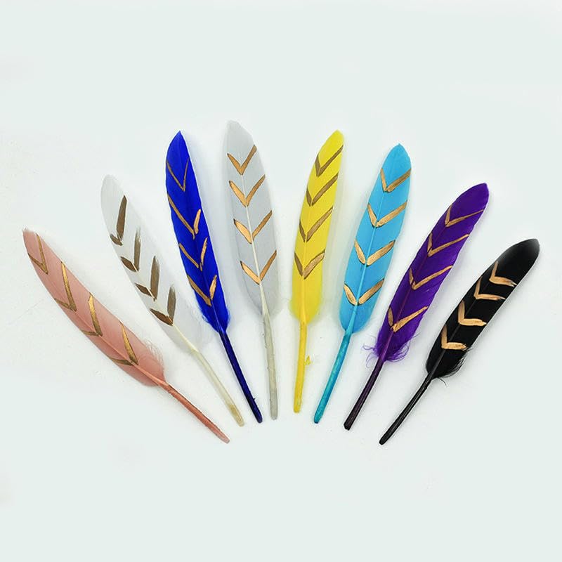 Plumes de loisirs créatifs GoDdis : 100 plumes d'oie pour décoration et couture DIY - 2