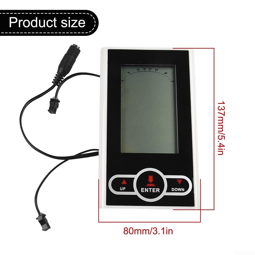 Oniissy Tachimetro bianco per cyclette, ricambio per computer da bicicletta, monitor fisso con frequenza cardiaca 13,7 x 7,9 cm