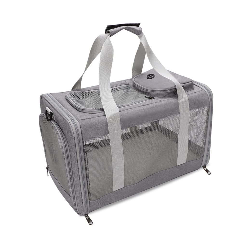 Trasportin Gato Grande Trasportines Perro Bolsa de Tela Transporte Plegable para Perros Mascotas Gato y Animales Viaje Bolso Transport¨ªn Perro Gato para Coche