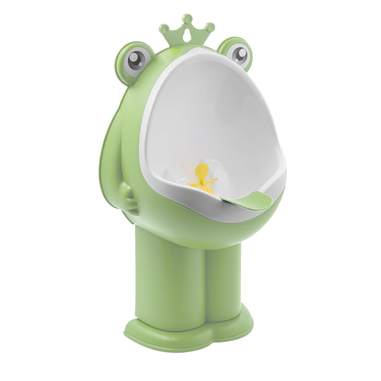 Frog Pee Training, Standing Potty Training Urinal for Boys, Urinal Kids Toddler Wall-Mounted Toilet with Funny Aiming Target, Green