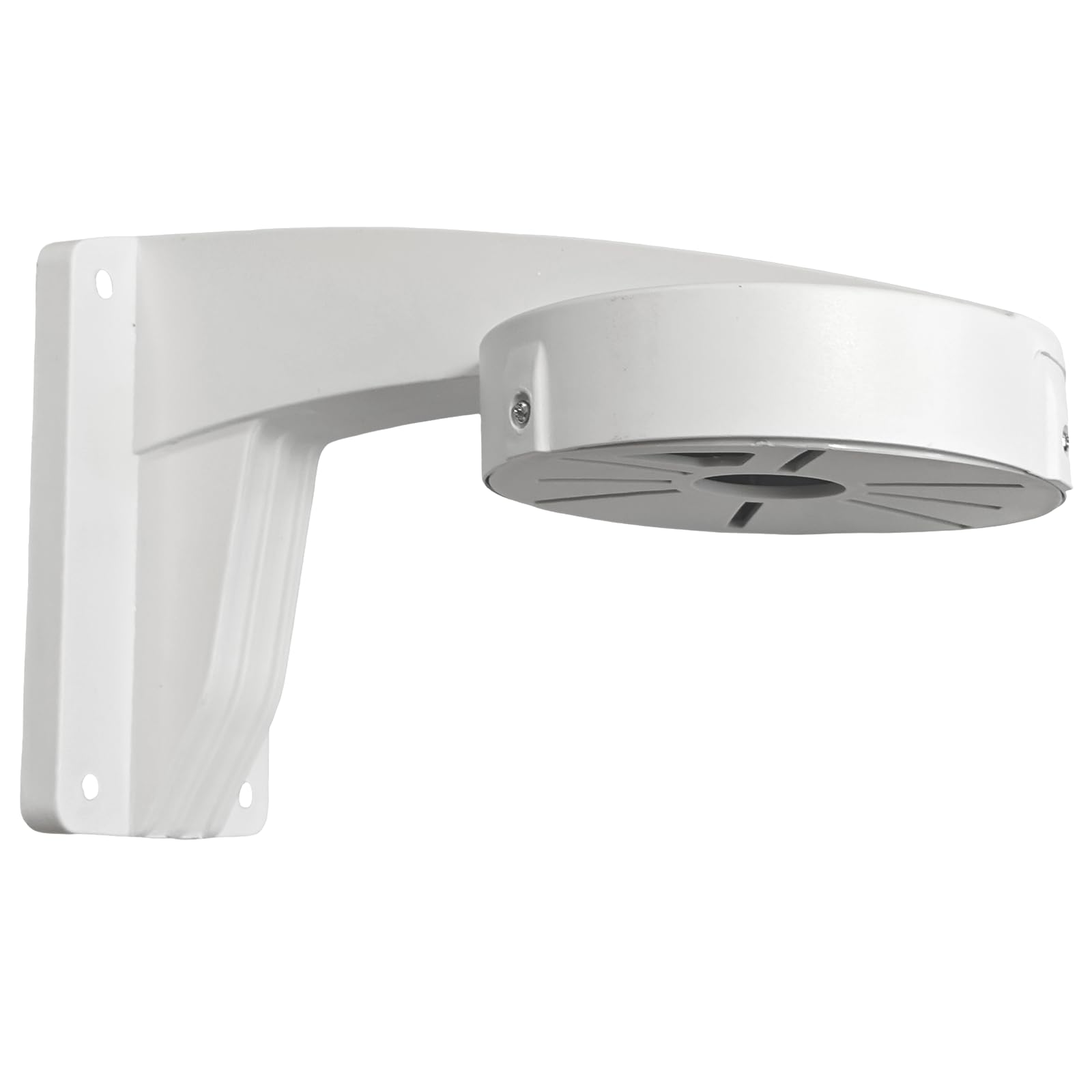 Support mural pour caméra de sécurité blanc avec boîtier de jonction extérieur étanche CCTV