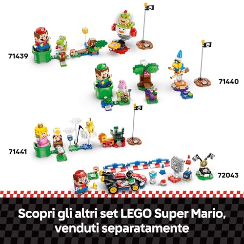 Super Mario: Mario Kart – Wario e Re Boo - Giocattolo Interattivo con 2 Macchine e 2 Figure da Gioco e da Esposizione - Regalo da Gaming per Bambini e Bambine da 8 Anni in su - 72038 - Lego - Immagine 9
