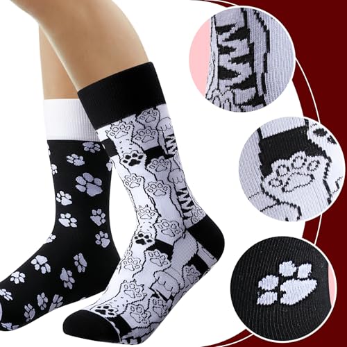 Funny Animal Socks for Women - Cute Dog and Cat Socks, Colorful Novelty Funny Socks for Animal Lover