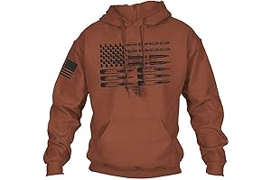Long Sleeve American Flag Graphic Pullover Hoodies