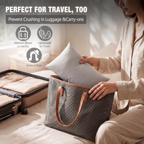 Image of Xuhal 6 Pcs Purse Insert Pillows Set Fillers to Keep Shape, Six Sizes, Gray